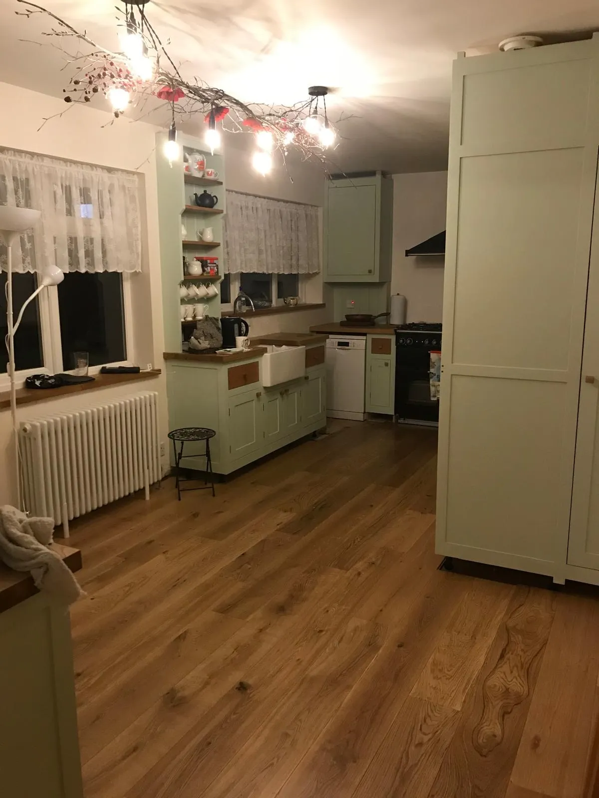 bespoke green kitchen